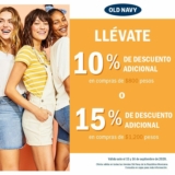 Promoción Old Navy Día de la Independencia: Hasta 15% de descuento adicional hoy y mañana
