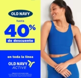 En Old Navy hasta 40% de descuento en su línea deportiva Active en abril
