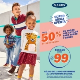 Promoción Old Navy: hasta 50% de descuento en estilos para niños y bebés (estilos desde $99)