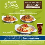 Pranzo Infinito Olive Garden: Comida con Sopa o ensalada ilimitadas + Bebida ilimitada + Panolis ilimitados por $139