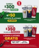 En Estaciones One: 2 Latones de cervezas GRATIS al cargar $350 de gasolina Premium en el Valle de México