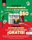 En Estaciones One: Six de cervezas GRATIS al cargar $350 de gasolina Premium en Zona Norte
