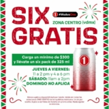 Carga $300 de gasolina en ONE y llévate un six pack de cerveza gratis los jueves, viernes y sábados