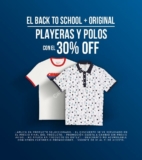 Promoción Original Penguin Back to School: 30% de descuento en playeras y polos + $100 en cupón por cada $1000 de compra