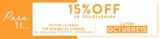 Código ösom de 15% de descuento adicional en toda la tienda
