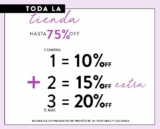 Promo ösom descuentos escalonados del 10% al 20% adicional en artículos seleccionados