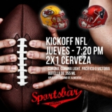 2×1 en cervezas en Outback sports bar por el regreso de la NFL