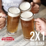 Outback Día de la Cerveza: 2×1 en tarros