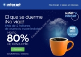 Promoción Outlet Interjet Mayo 2019: hasta 80% de descuento + 10% adicional en todos los vuelos