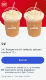 Oxxo Cupón 2×1 frappé Andatti