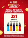 Cupones Oxxo 2×1 en Powerade y 2×1 en chocolate Hersheys Zero Sugar con almendra