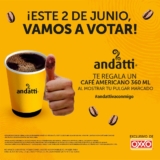 Obtén 1 Café Gratis en Oxxo por votar