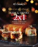 Lucky Days PF Chang’s: 2×1 en sushi y cocteles ahora de lunes a viernes todo el día