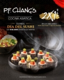 Día del Sushi P.F. Chang’s: 2×1 en sushis seleccionados