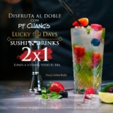Lucky Days PF Chang’s 2024: 2×1 en sushi & drinks de lunes a viernes todo el día