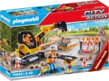 Oferta Prime: Set de juego Playmobil City Action Promo pack construcción de carreteras baja a un excelente precio