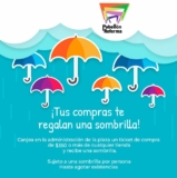 Compra $350 o más en cualquier tienda de Pabellón Reforma y llévate de regalo una sombrilla
