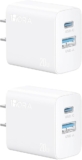 2 pack cargadores de carga rápida de 20 W para celulares y dispositivos bajan a su menor precio