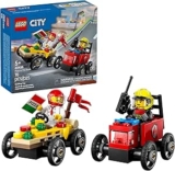 Set de construcción Lego City carrera de autos repartidor de pizza vs. camión de bomberos bajan de precio