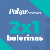 2×1 en balerinas en zapaterías Pakar tienda en línea