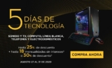 Palacio de Hierro 5 Días de Tecnología 27 al 31 de agosto: hasta 25% de descuento + 18 msi