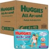 Pañales Huggies All Around Etapa 6 con 140 piezas baja a un excelente precio