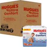 Paquete de 180 pañales Huggies Ultra Confort Niño Etapa 7 en su precio más bajo en meses