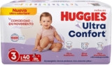 Pañales para bebé Huggies Ultra Confort Niña Etapa 3 con 40 piezas baja de precio