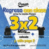 3×2 en tenis, mochilas y ropa en la promo de Regreso a Clases de Panam