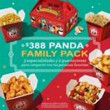 Nuevo paquete familiar Panda Express por $388