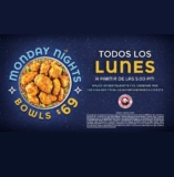 Promoción Panda Express Monday Nights: Bowls a $69 los lunes a partir de las 5:00 PM