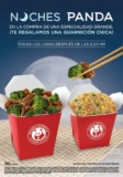 Promoción Panda Express Noches Panda: guarnición chica gratis en la compra de especilidad grande los lunes desde las 5:00