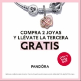 3×2 en joyas seleccionadas en Pandora