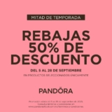 Rebajas de Mitad de Temporada Pandora 2025: Hasta 50% de descuento