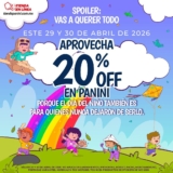 20% de descuento en productos Panini hoy y mañana por el Día del Niño 2026