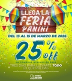 Feria Panini: 25% de descuento con compra mínima en línea