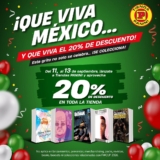 ¡Que Viva México …! Panini: 20% de descuento en toda la tienda