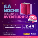 Venta Nocturna Panini: 25% de descuento en Liverpool