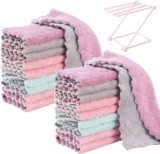 Juego de 20 paños de cocina reutilizables absorbentes bajan de precio