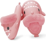 Sandalias chanclas para mujer con diseño de tiburón e interior de peluche baja de precio