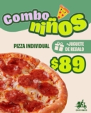 Pizza Papa Johns Combo Día del Niño con juguete de regalo