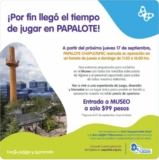 Promoción papalote Museo del Niño Reapertura: Entrada a mitad de precio hasta el 27 de septiembre