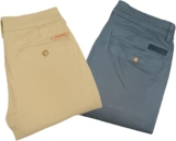 2 pack Pantalones chinos de gabardina para hombre Holstone bajan a un precio magnífico