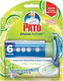 Gel limpiador de baño Pato Discos Activos Lima Fresca con 6 discos + aplicador baja a su menor precio
