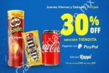 Promoción Rappi Paypal de 30% de descuento en pedidos de tiendita de 7 a 11pm