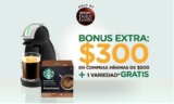 En Nescafé Dolce Gusto $300 de descuento + caja de cápsulas por $59