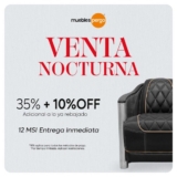 Venta Nocturna Muebles Pergo: 35% de descuento + 10% adicional a lo ya rebajado