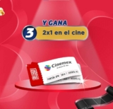 Promoción Pétalo: 2×1 en boletos para Cinemex en empaques marcados