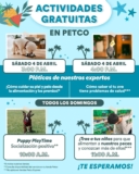 Actividades Gratuitas fin de semana en Petco