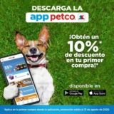 Promoción App Petco: 10% de descuento en tu primer pedido